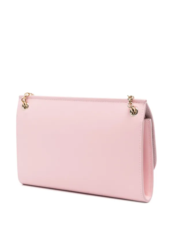 Mulberry Amberley logo debossed Clutch Bag Pink FARFETCH AE