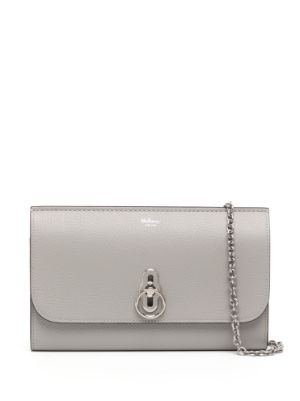 Leather crossbody bag Mulberry Grey in Leather - 32725188