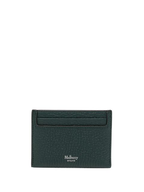 Mulberry - logo-print leather cardholder