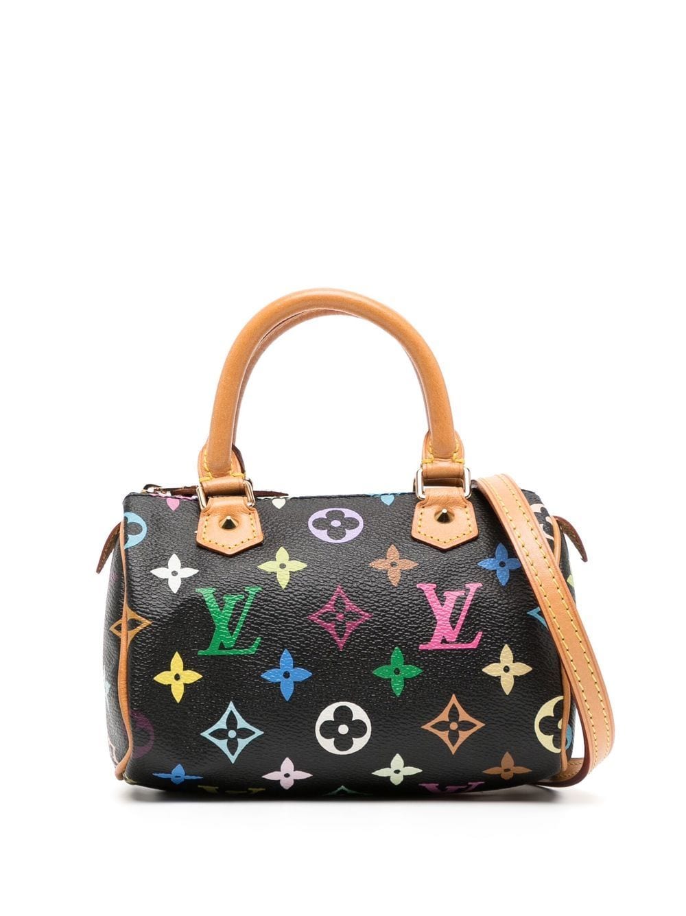 Louis Vuitton 2003 pre-owned Monogram Multicolour mini Speedy two-way bag -  Brown