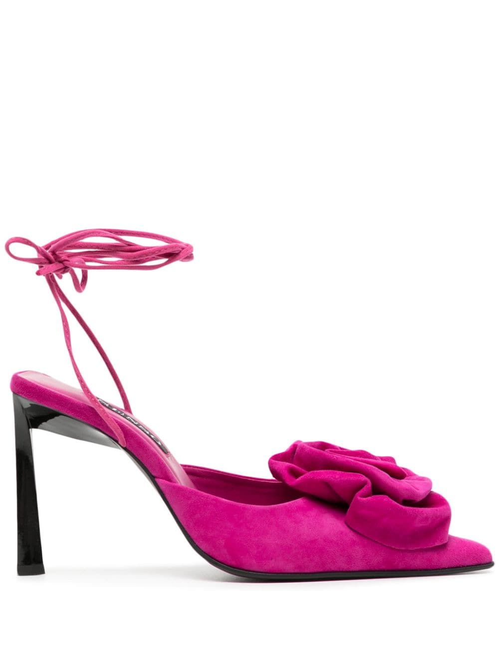 Senso Ottilie 90mm Suede Lace-up Sandals In Pink