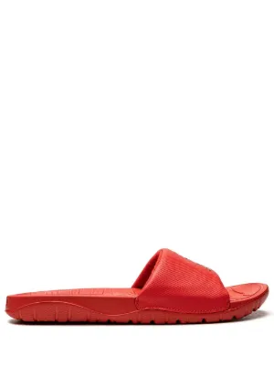 red jordan slides