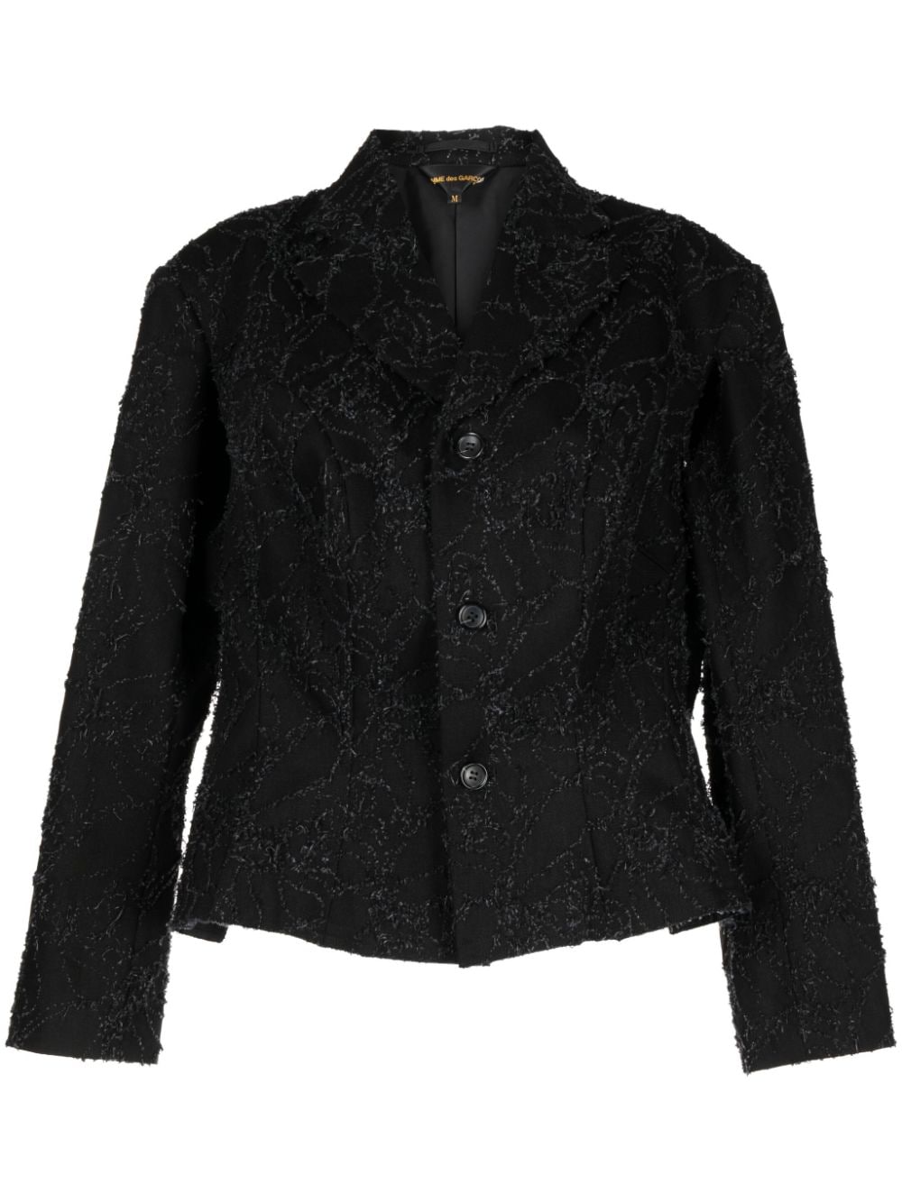 Comme Des Garçons Embroidered single-breasted Blazer - Farfetch