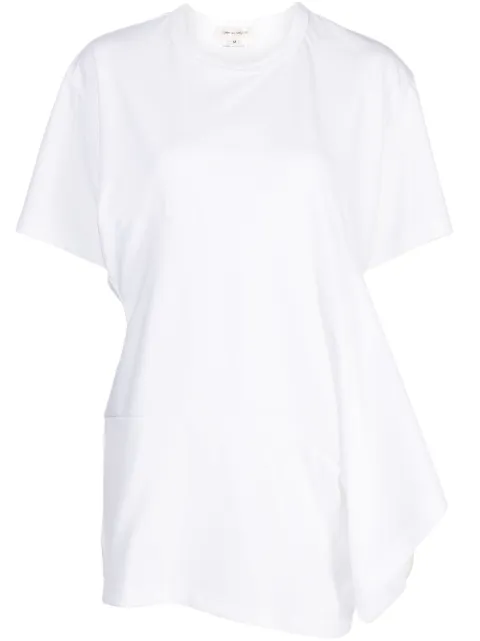 Comme Des Garçons playera manga corta con detalle drapeado