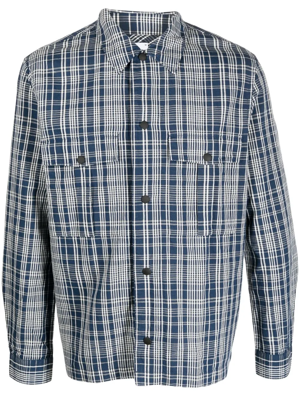 

PS Paul Smith plaid long-sleeved shirt - Azul