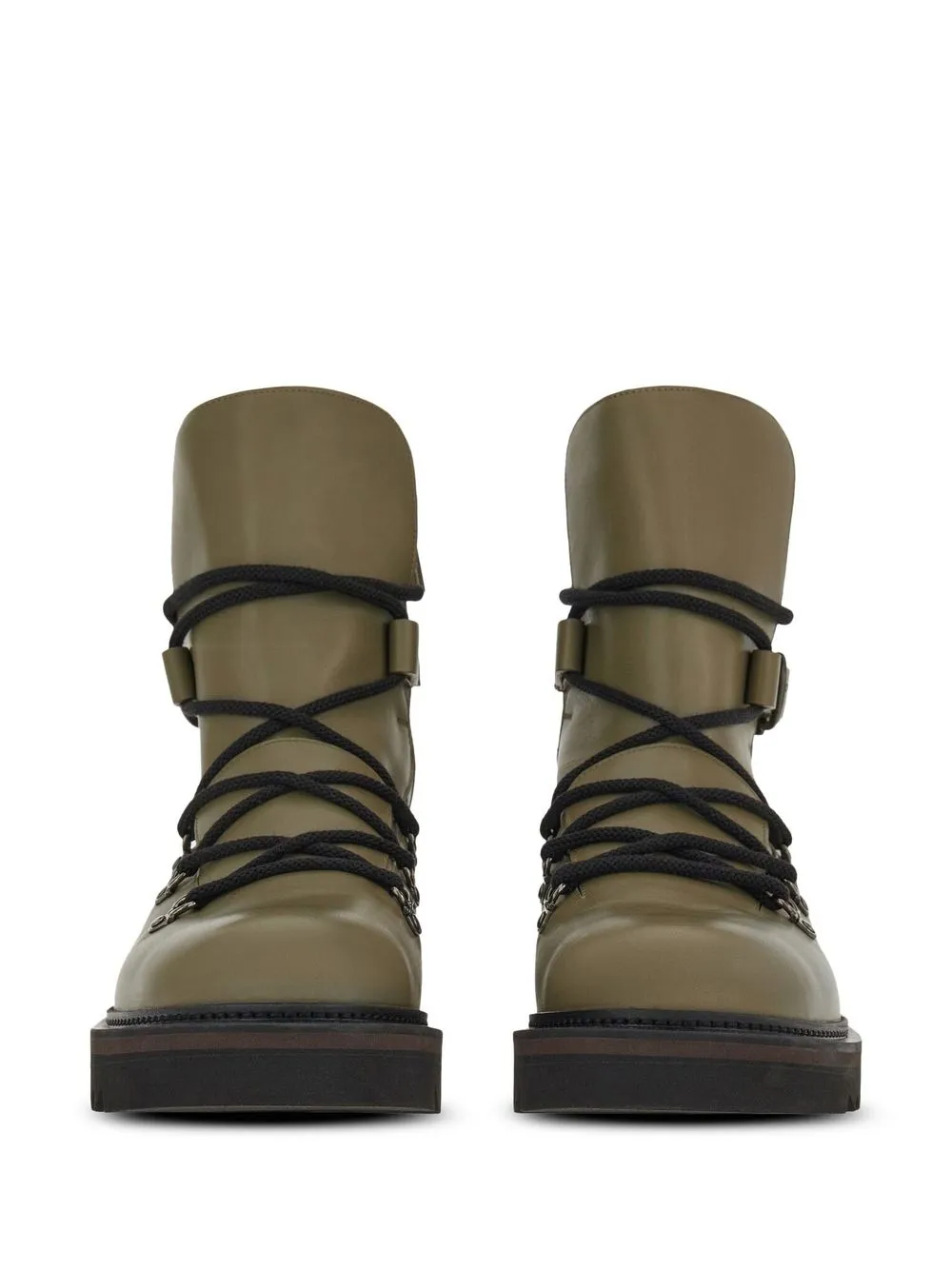 Ferragamo Leren laarzen Groen