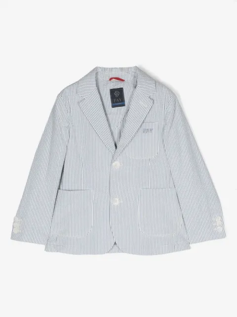 Fay Kids striped single-breasted blazer