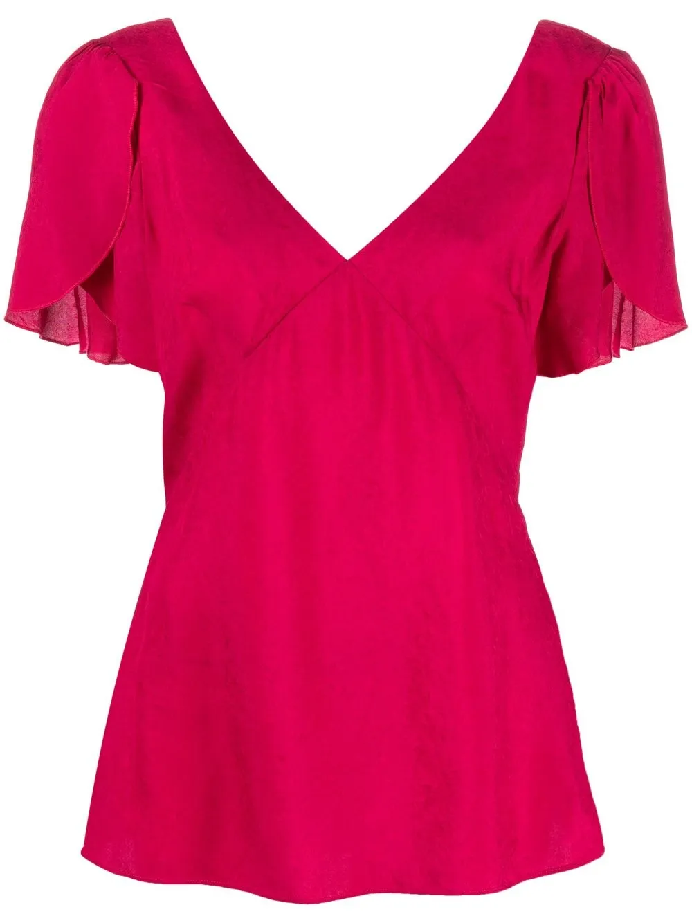 

TWINSET short-sleeve V-neck blouse - Pink