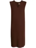 Hermès Pre-Owned 1990-2000s sleeveless midi silk dress - Brown