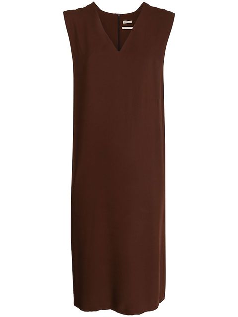 Hermès 1990-2000s pre-owned sleeveless midi silk dress