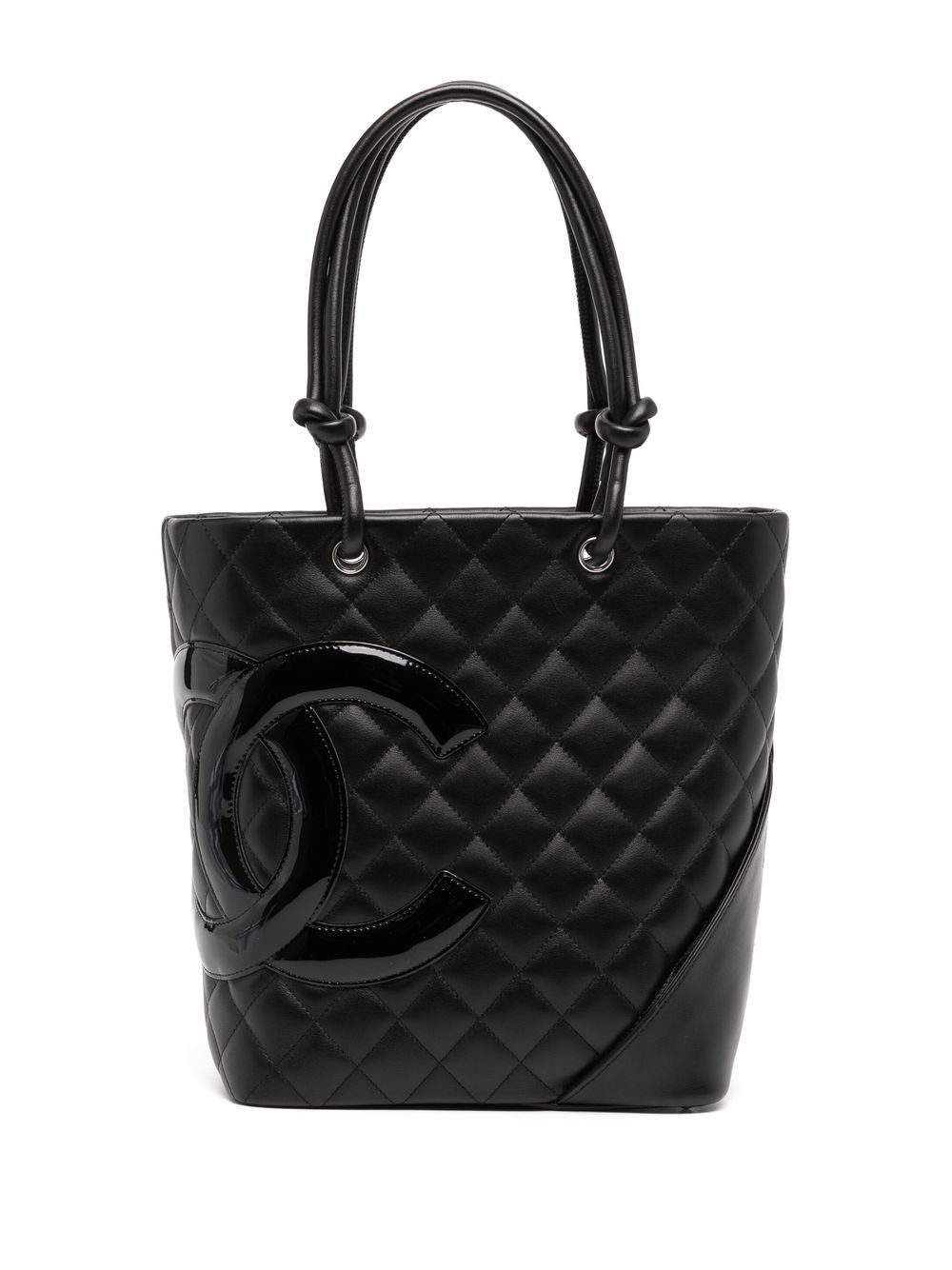 Pre-owned Chanel 2005-2006 Cambon Tote Bag In Black
