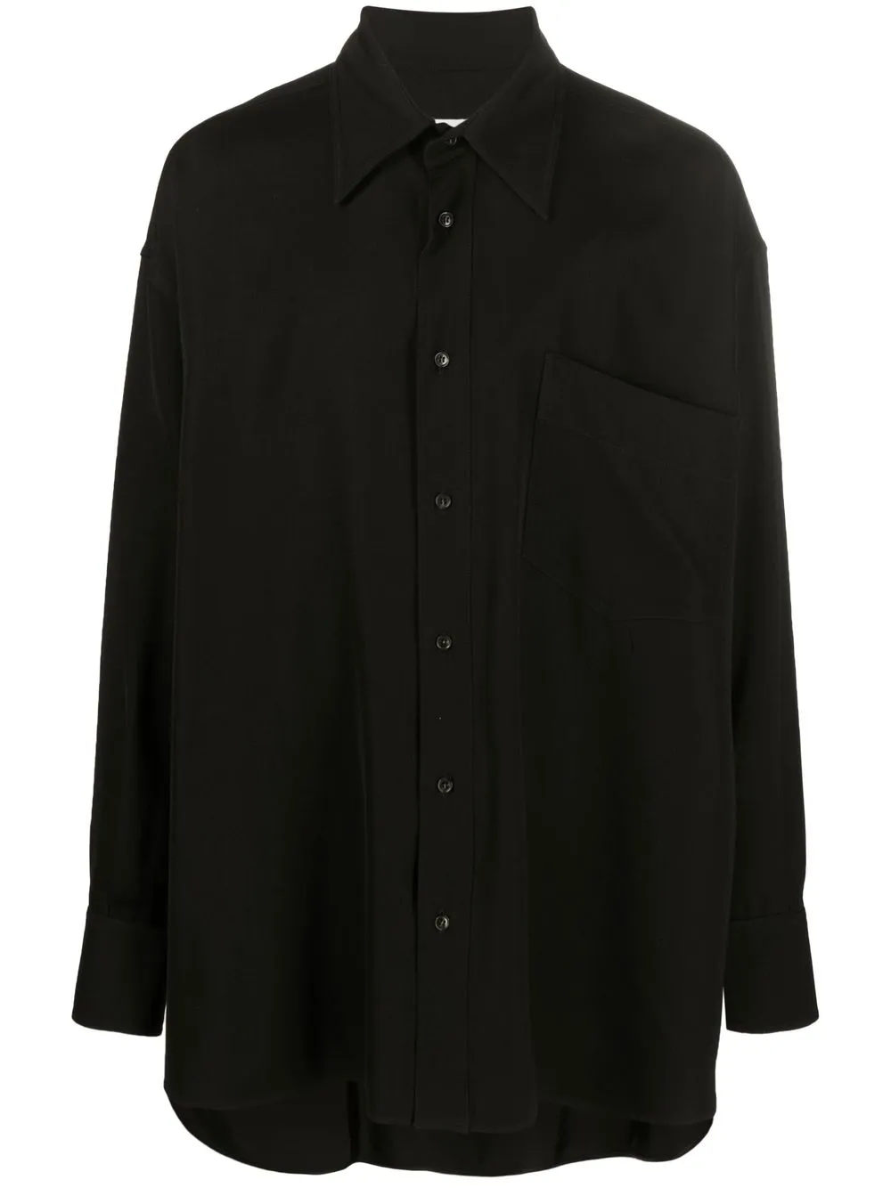 MM6 Maison Margiela Oversized wool-blend Shirt - Farfetch