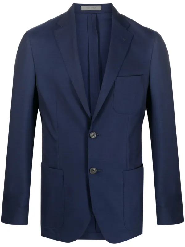 Corneliani single-breasted Blazer | Blue | FARFETCH OM
