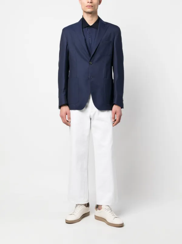 Corneliani single-breasted Blazer | Blue | FARFETCH