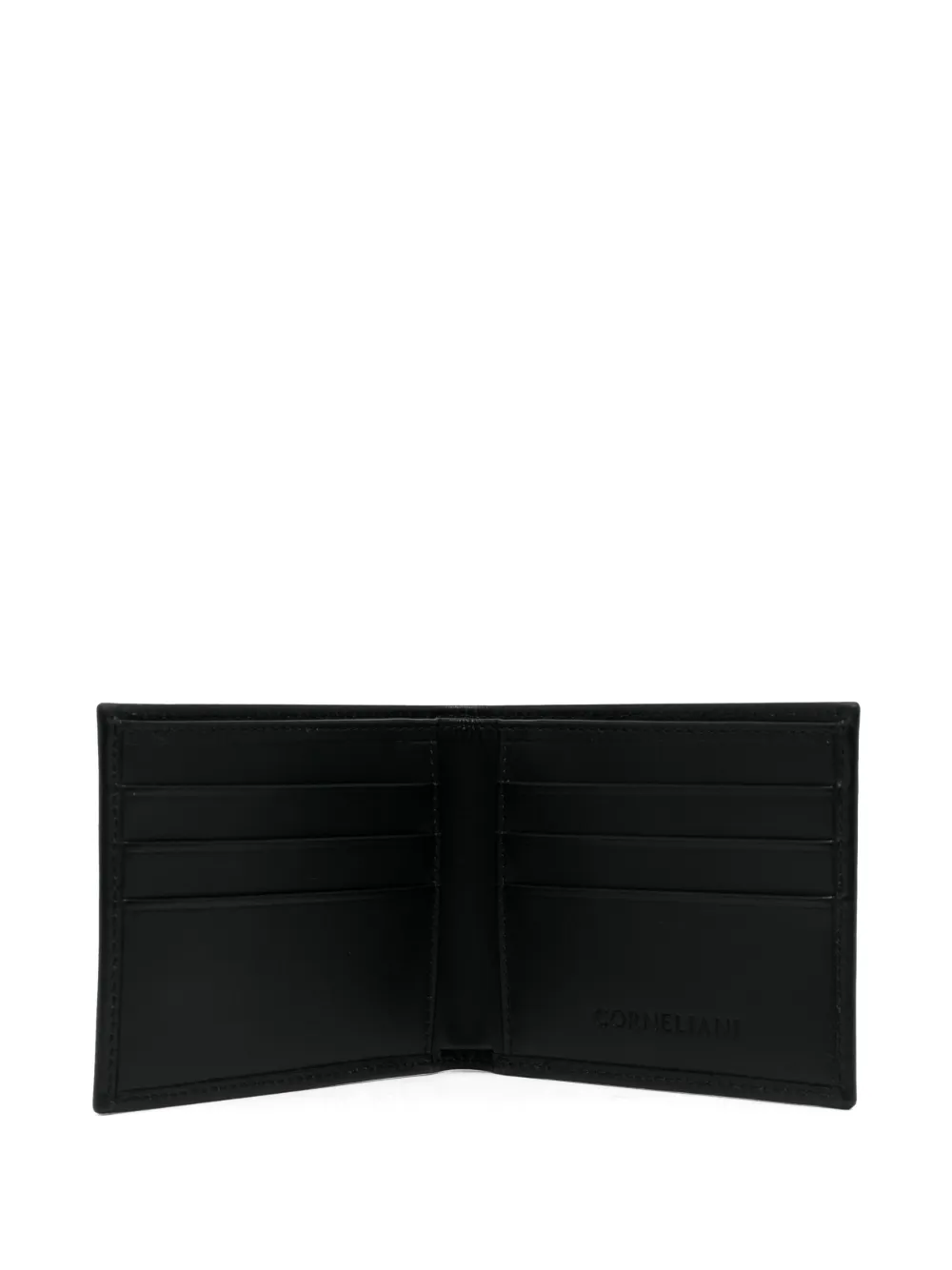 Corneliani Bi-fold Leather Wallet In Black