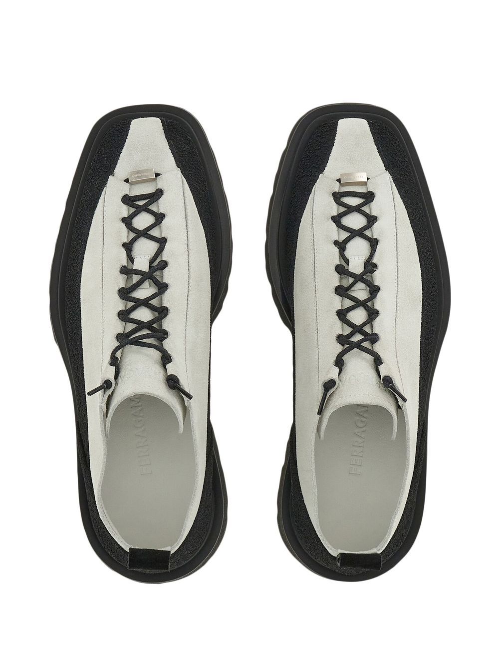 Ferragamo Panelled lace-up Shoes - Farfetch