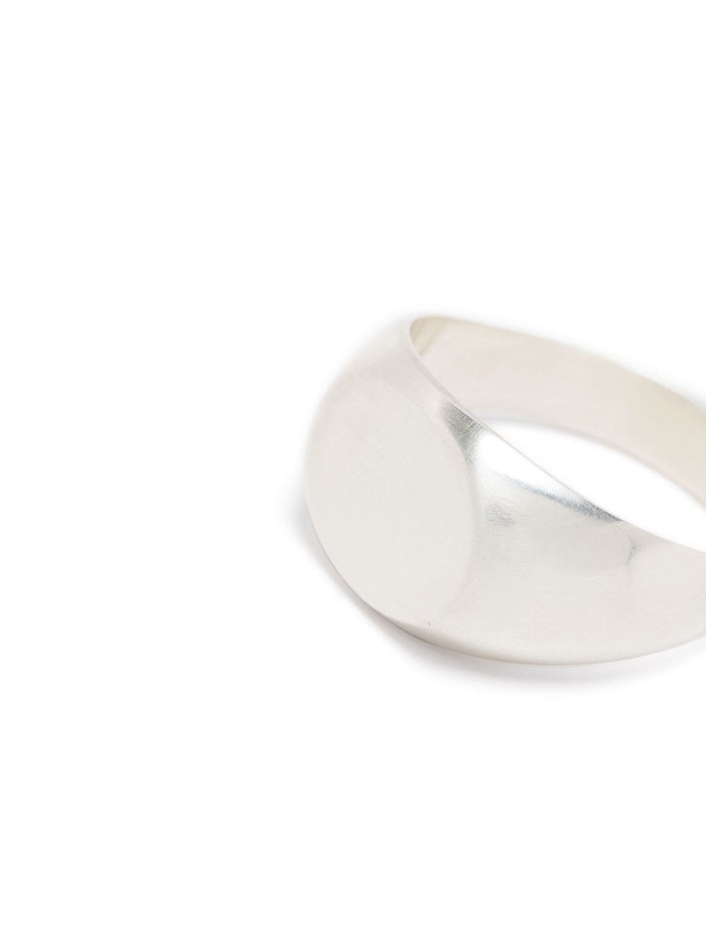 silver signet band ring