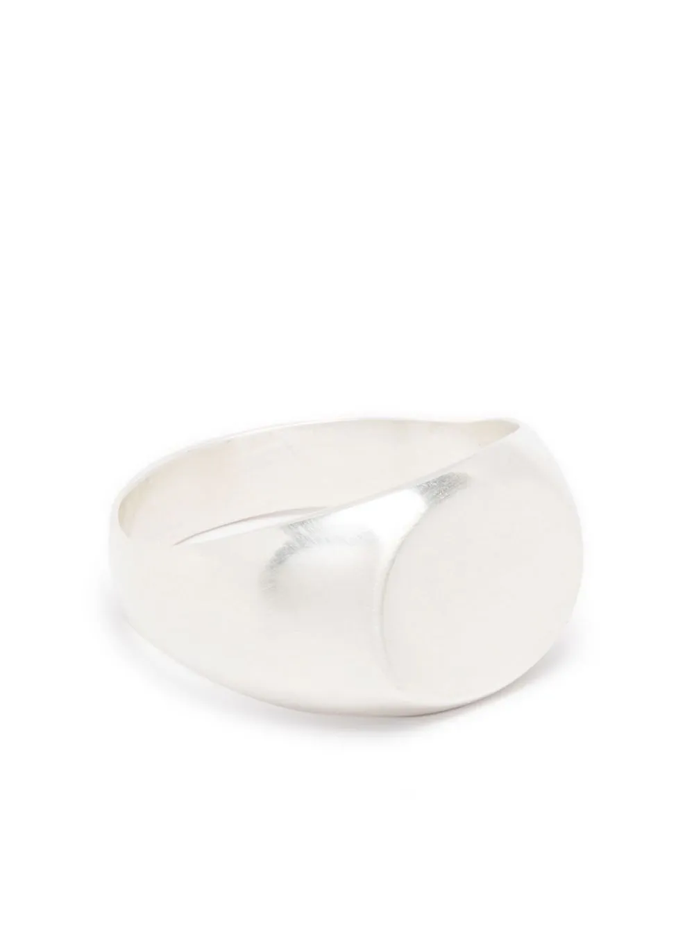 Jil Sander Sterling Silver Signet Band Ring