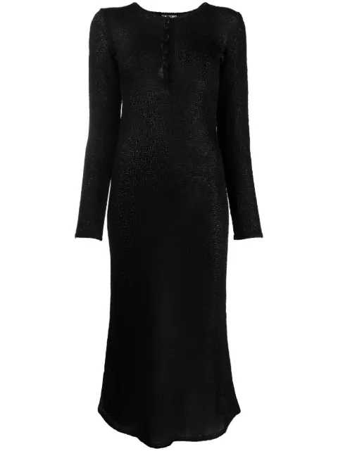 TOM FORD semi-sheer long-sleeved dress