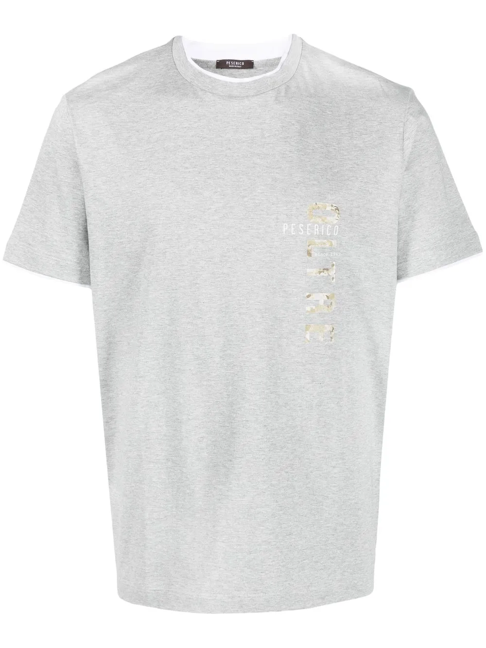 

Peserico logo-print cotton T-shirt - Grey