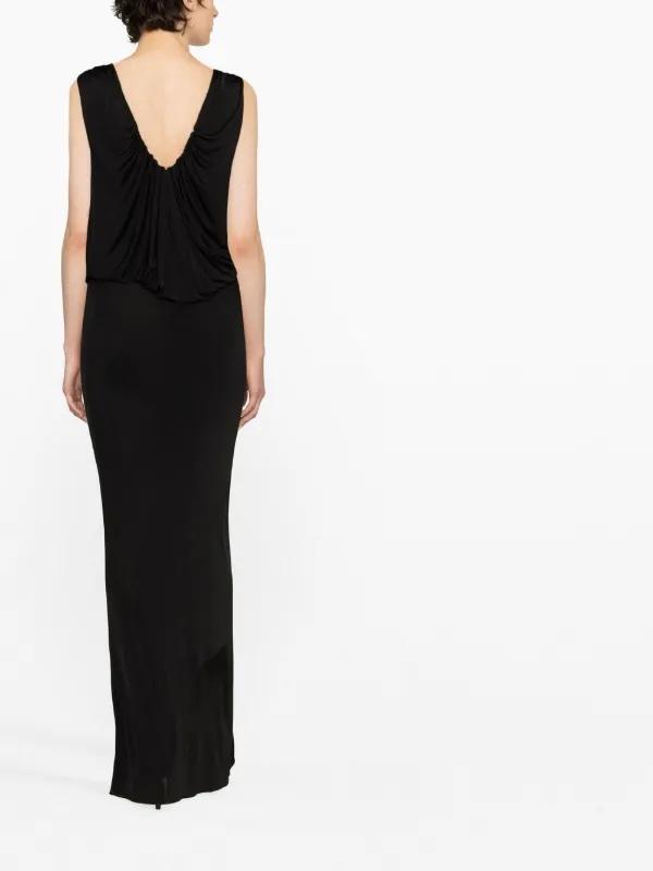 ■Saint Laurent■ Drape Jersey Sleeveless Top Black 743654Y3 SAINT LAURENT: Top woman - Black | Saint Laurent top