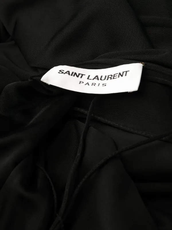■Saint Laurent■ Drape Jersey Sleeveless Top Black 743654Y3 Saint Laurent Draped Sleeveless Jersey Dress | Black | FARFETCH