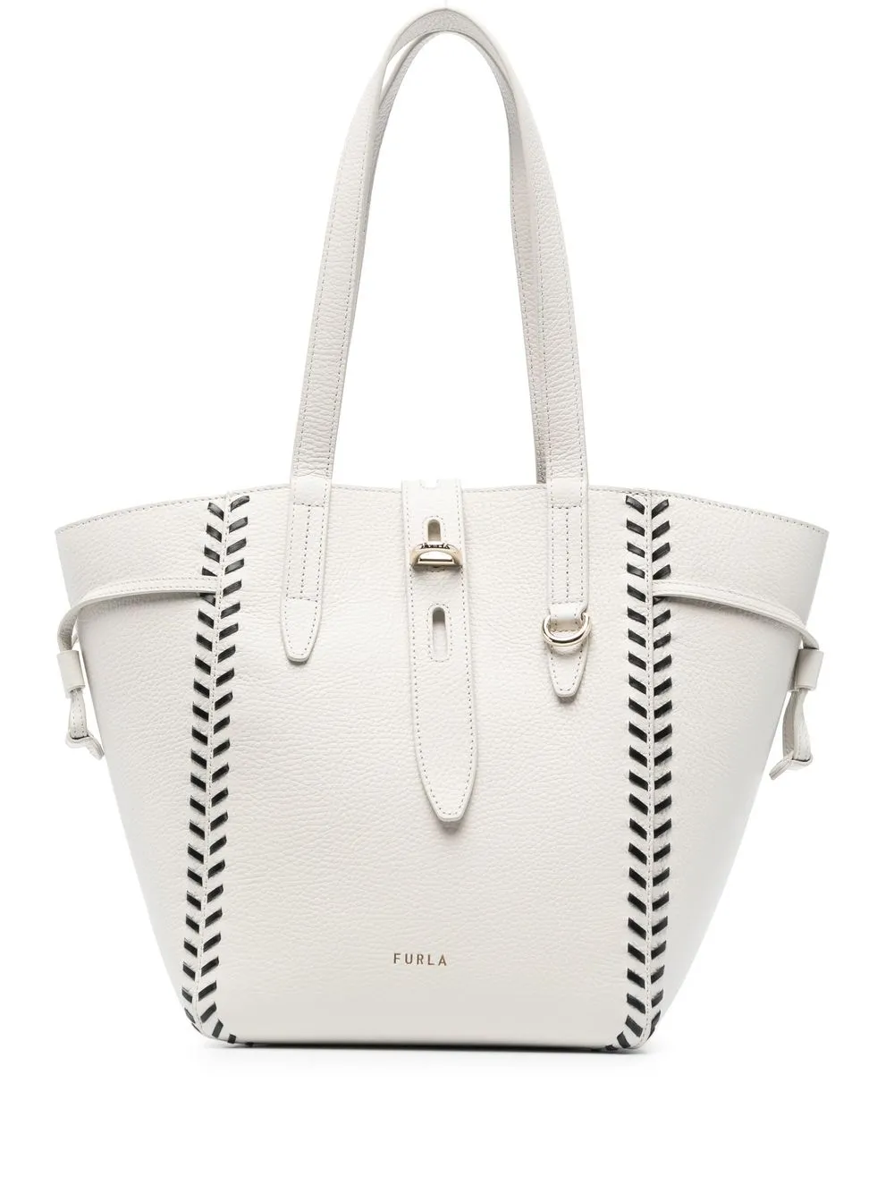 

Furla tote con logo estampado - Blanco