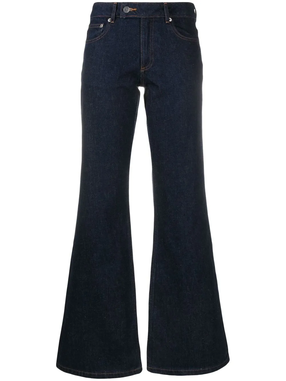 

A.P.C. mid-rise flared jeans - Blue