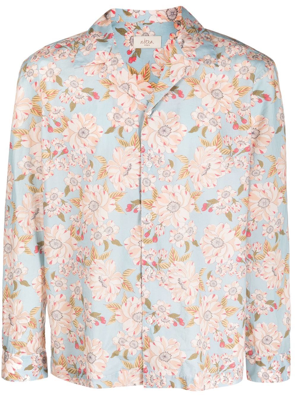 

Altea floral-print longsleeved shirt - Blue