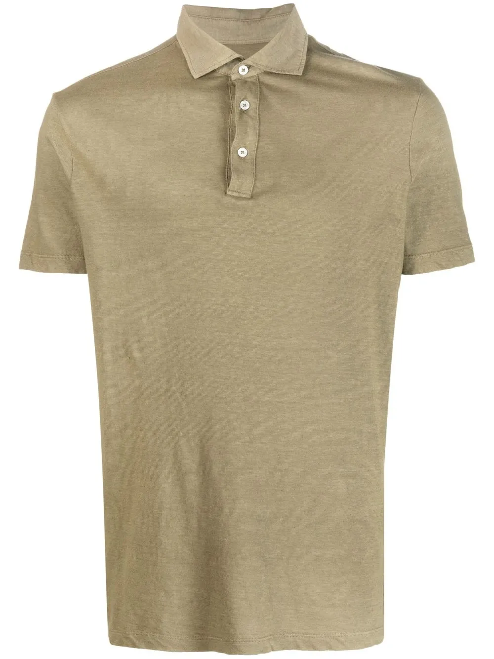 

Altea cotton-linen shortsleeved polo shirt - Green