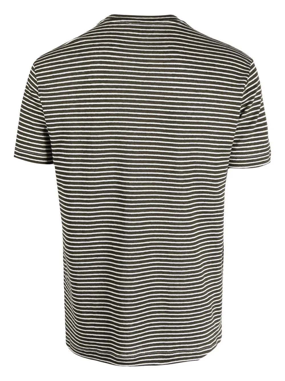 Altea T-shirt met horizontale streep - Groen