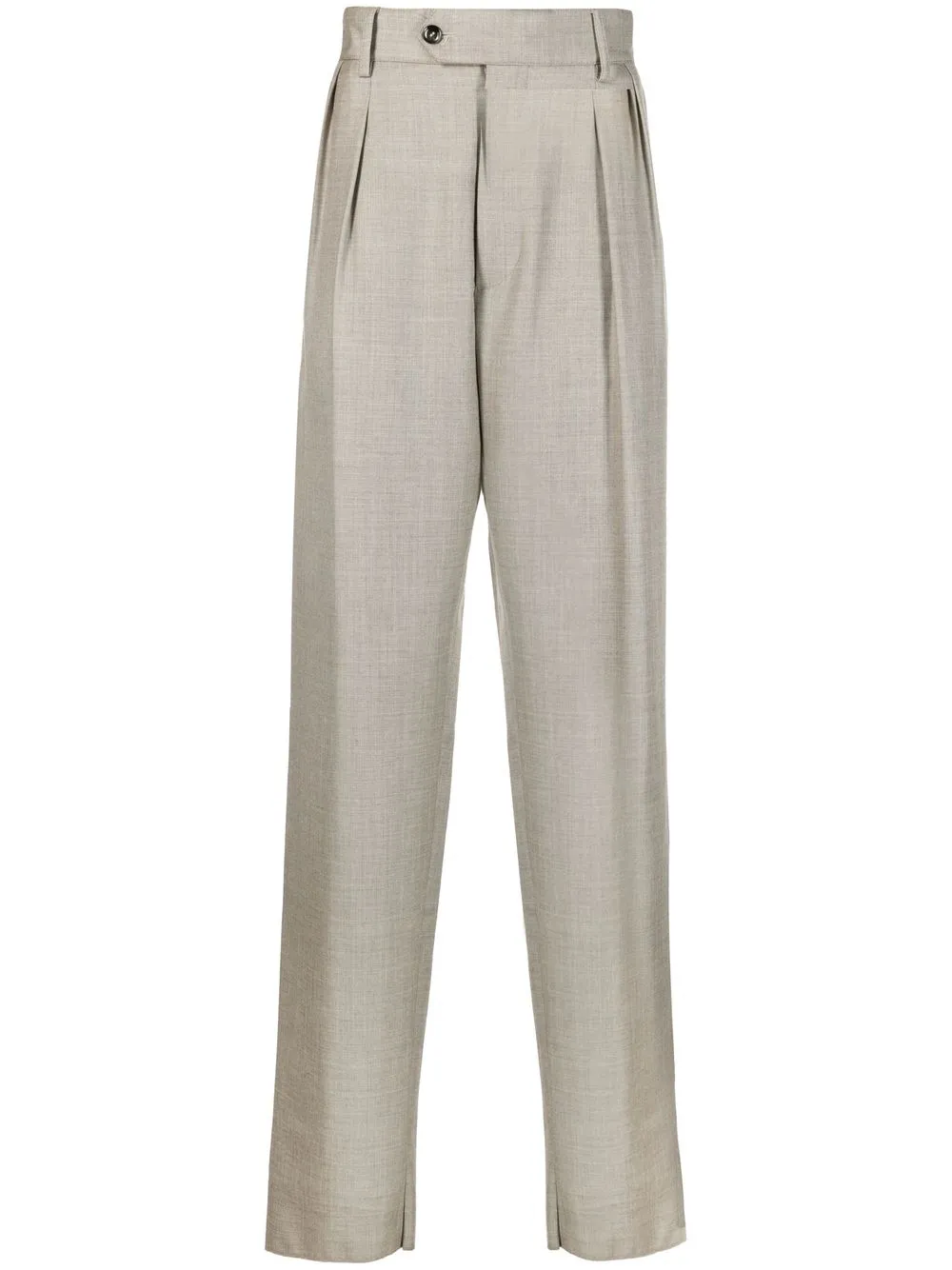 

Giorgio Armani pressed-crease tailored trousers - Neutrals