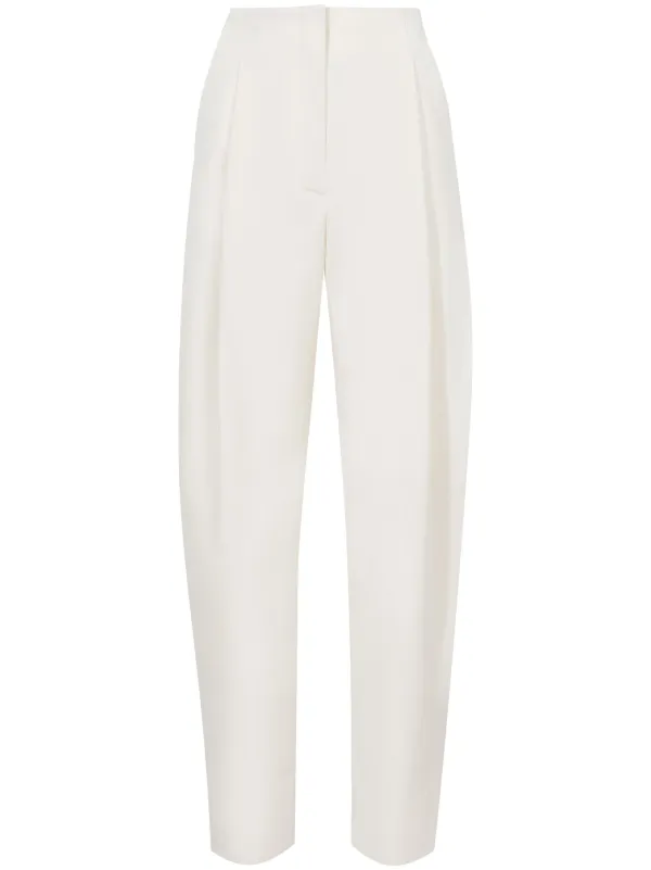 Proenza Schouler Wool-twill Straight-leg Trousers in White