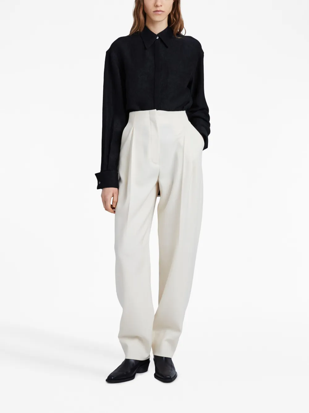 Proenza Schouler Straight broek Wit