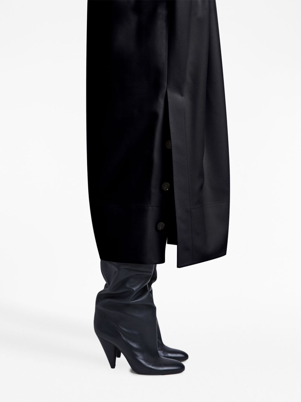Shop Proenza Schouler Strapless Crepe Maxi Dress In Black