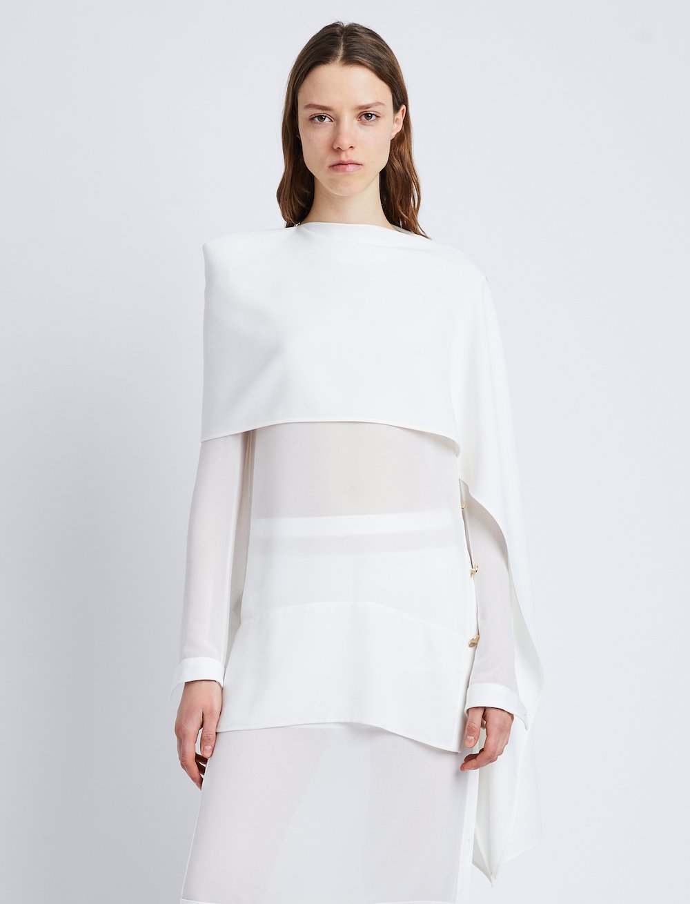 Technical Chiffon Top