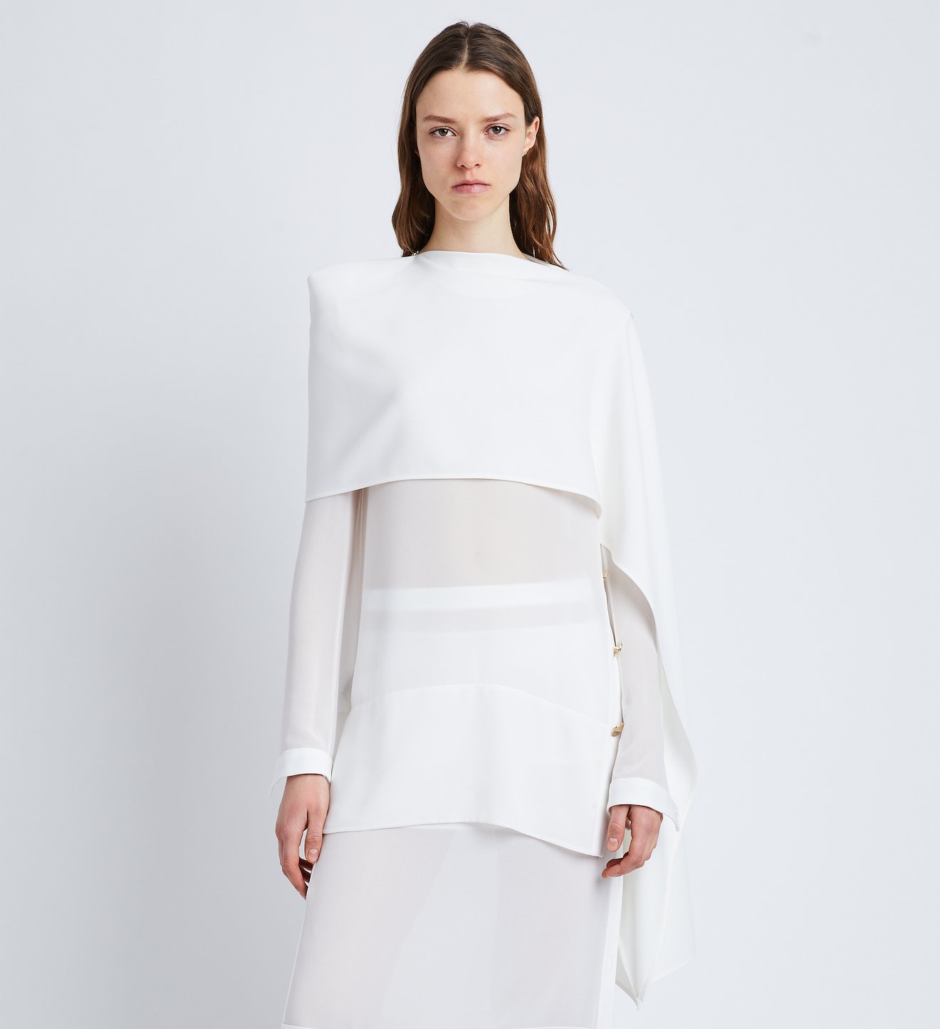 Technical Chiffon Top