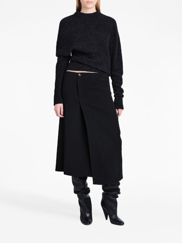 Proenza Schouler Asymmetric wool blend Jumper Farfetch