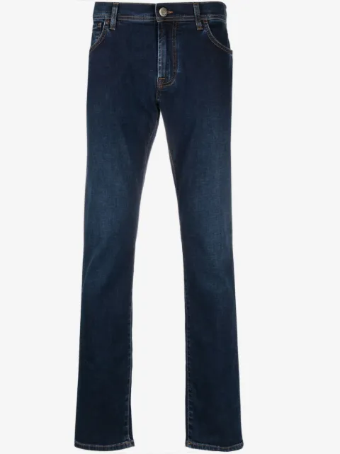 Corneliani low-rise straight-leg jeans