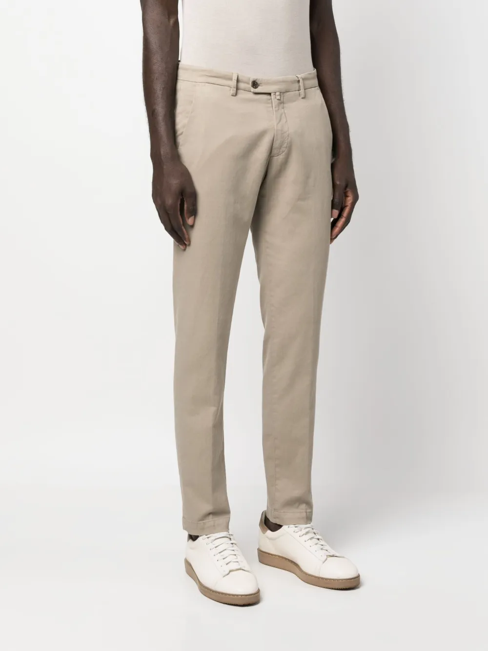 Shop Corneliani Straight-leg Trousers In Neutrals