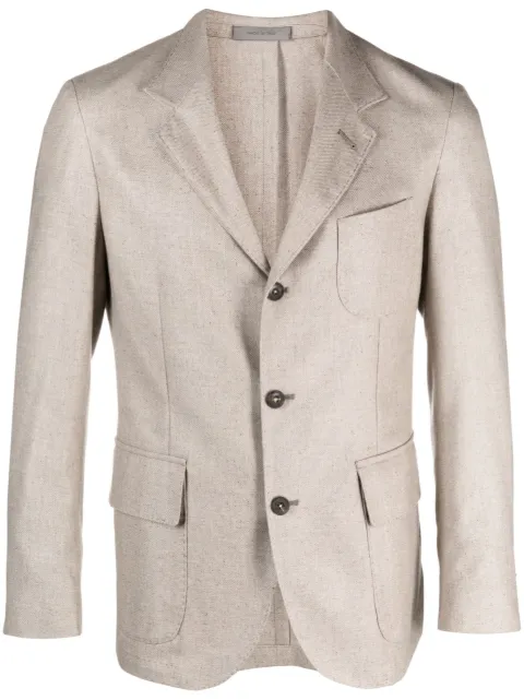 Corneliani single breasted wool-blend blazer