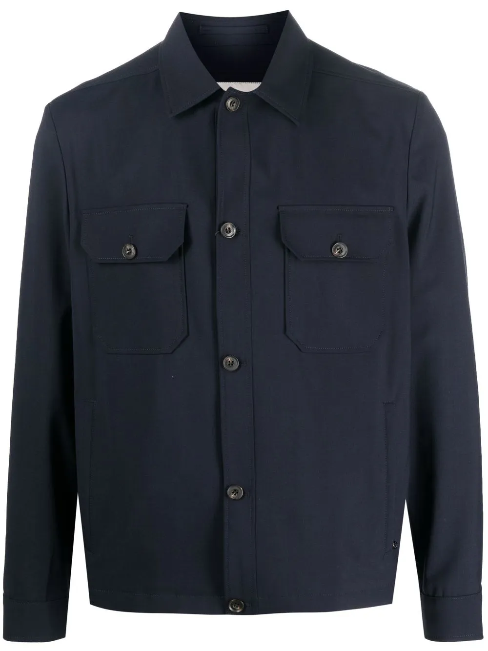 

Corneliani button-up shirt jacket - Blue