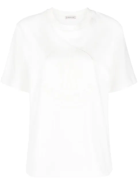 Moncler logo-embroidered T-shirt