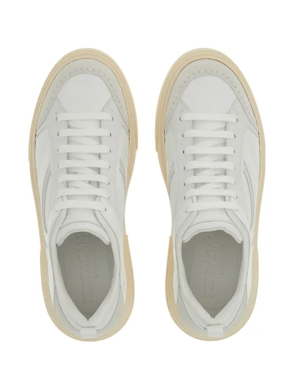 Ferragamo white sneakers shop