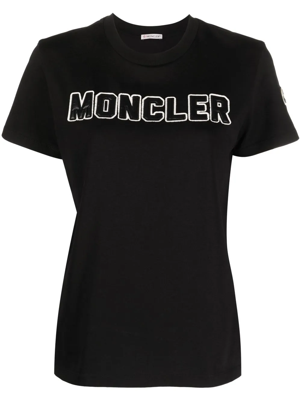 Moncler logo-appliqué T-shirt – Black