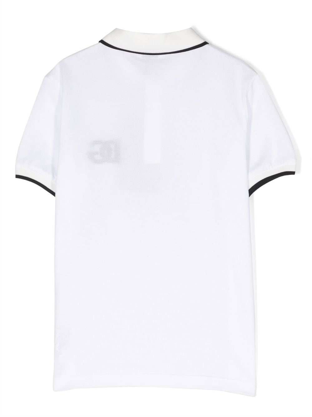 Shop Dolce & Gabbana Embroidered-logo Polo Shirt In Weiss