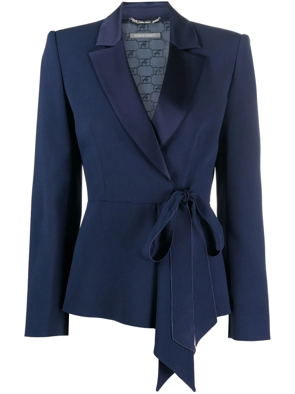 

Alberta Ferretti blazer con doble botonadura - Azul