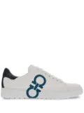 Ferragamo Gancini-print low-top sneakers - White