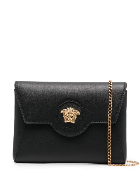 Versace Medusa-plaque leather crossbody bag