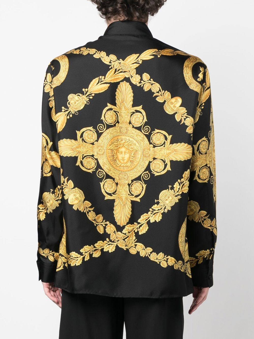Versace Maschera Baroque Silk Shirt - Farfetch